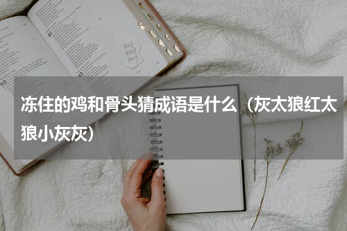 冻住的鸡和骨头猜成语是什么（灰太狼红太狼小灰灰）