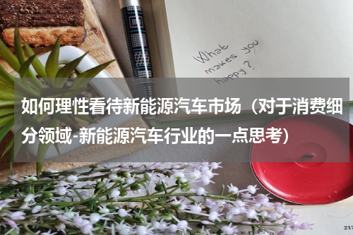 如何理性看待新能源汽车市场（对于消费细分领域-新能源汽车行业的一点思考）