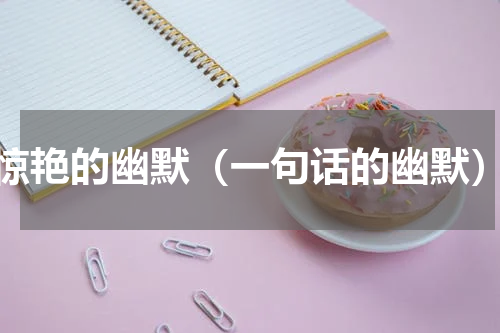 惊艳的幽默（一句话的幽默）