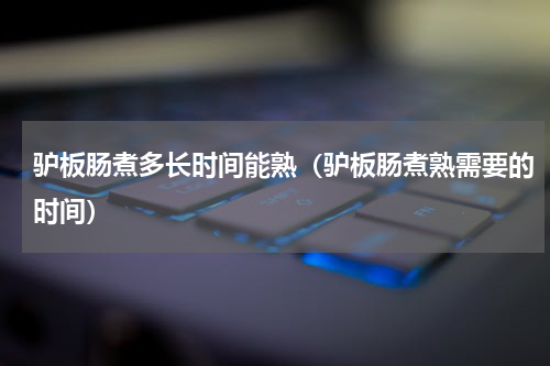 驴板肠煮多长时间能熟（驴板肠煮熟需要的时间）