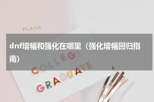 dnf增幅和强化在哪里（强化增幅回归指南）