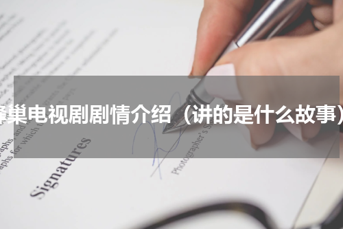 蜂巢电视剧剧情介绍（讲的是什么故事）