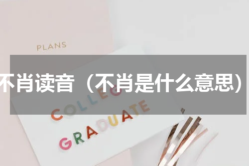 不肖读音（不肖是什么意思）