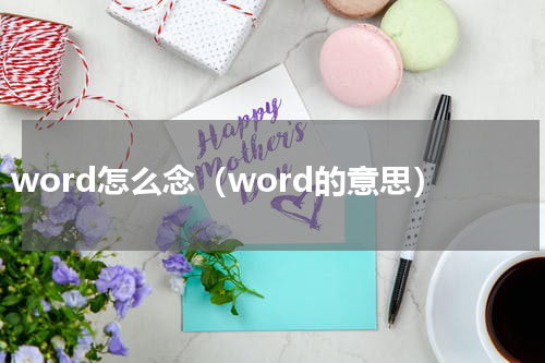 word怎么念（word的意思）