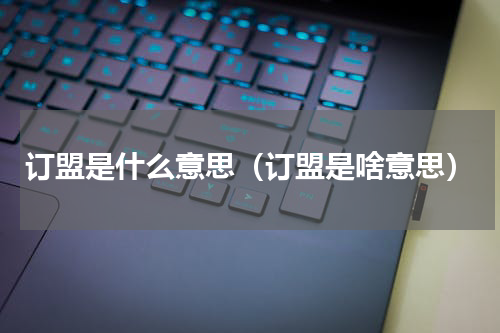 订盟是什么意思（订盟是啥意思）