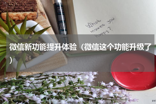 微信新功能提升体验（微信这个功能升级了）
