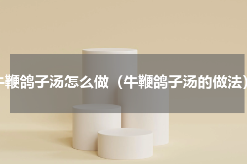 牛鞭鸽子汤怎么做（牛鞭鸽子汤的做法）