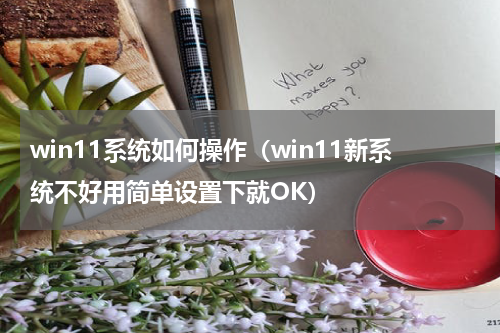 win11系统如何操作（win11新系统不好用简单设置下就OK）