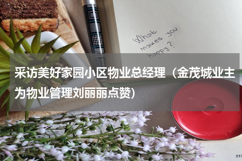 采访美好家园小区物业总经理（金茂城业主为物业管理刘丽丽点赞）