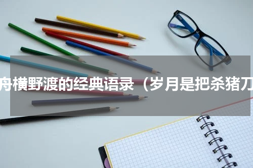 孤舟横野渡的经典语录（岁月是把杀猪刀）