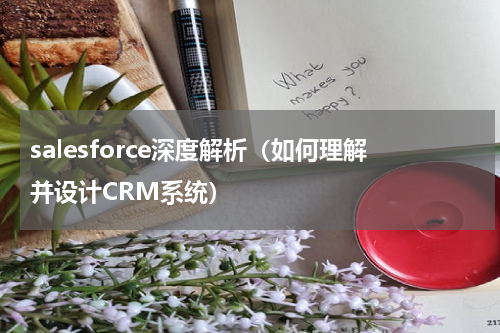 salesforce深度解析（如何理解并设计CRM系统）