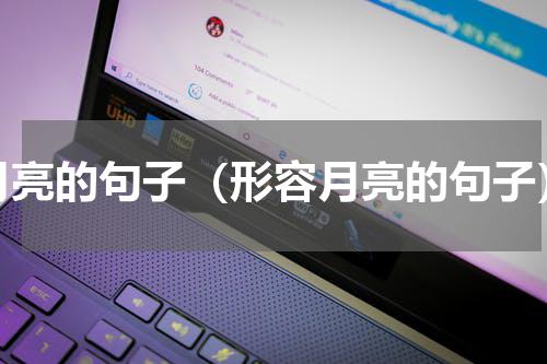 月亮的句子（形容月亮的句子）