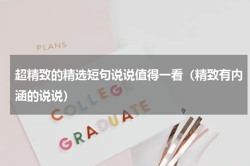 超精致的精选短句说说值得一看（精致有内涵的说说）