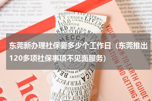 东莞新办理社保要多少个工作日（东莞推出120多项社保事项不见面服务）