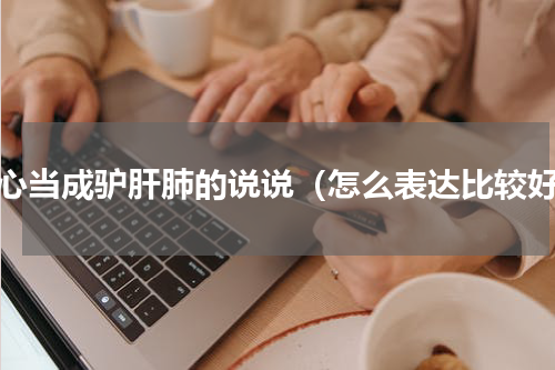 好心当成驴肝肺的说说（怎么表达比较好）