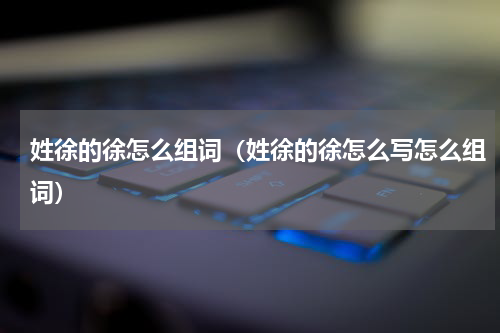 姓徐的徐怎么组词（姓徐的徐怎么写怎么组词）