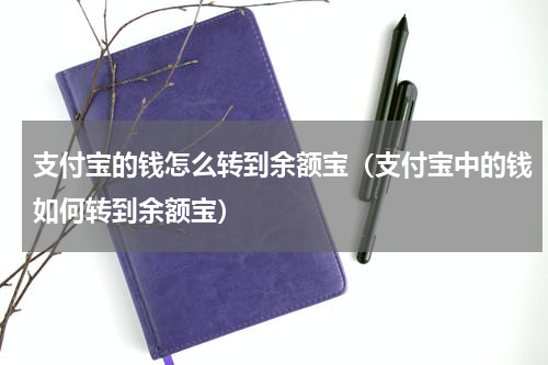 支付宝的钱怎么转到余额宝（支付宝中的钱如何转到余额宝）