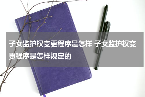 子女监护权变更程序是怎样 子女监护权变更程序是怎样规定的