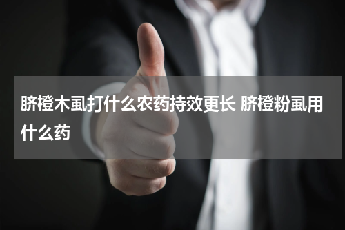 脐橙木虱打什么农药持效更长 脐橙粉虱用什么药