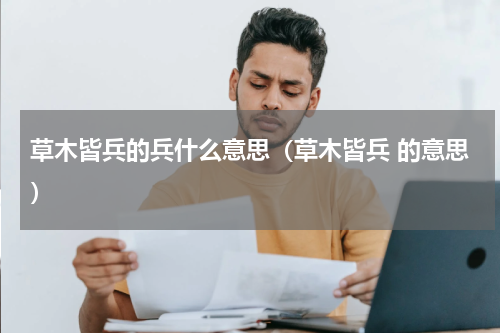 草木皆兵的兵什么意思（草木皆兵 的意思）