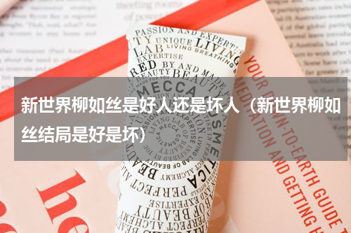 新世界柳如丝是好人还是坏人（新世界柳如丝结局是好是坏）