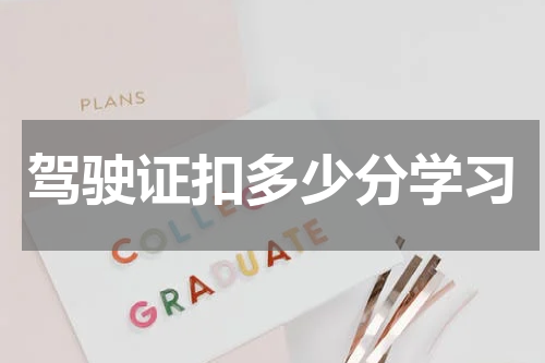 驾驶证扣多少分学习