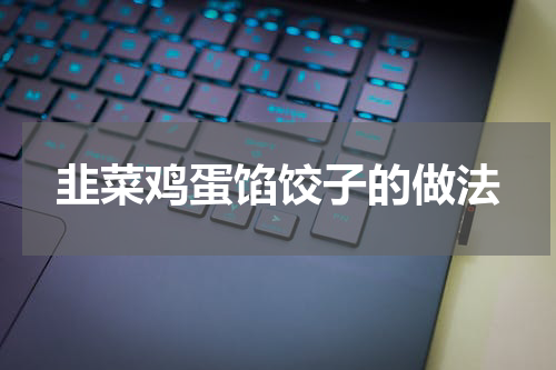 韭菜鸡蛋馅饺子的做法