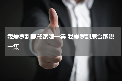 我爱罗到鹿戴家哪一集 我爱罗到鹿台家哪一集