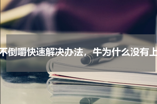 牛不倒嚼快速解决办法，牛为什么没有上牙