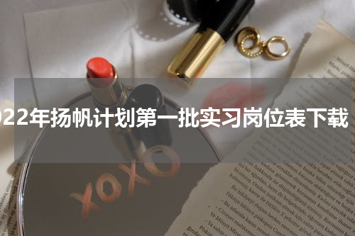 2022年扬帆计划第一批实习岗位表下载