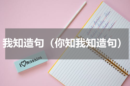 我知造句（你知我知造句）