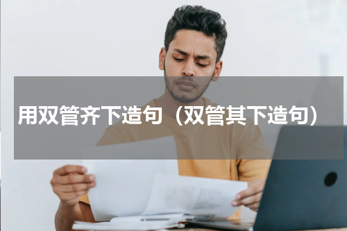 用双管齐下造句（双管其下造句）